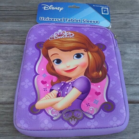 Disney Sofia Soft Case 7" Universal Tablet Sleeve Gift Idea NEW - Picture 1 of 4